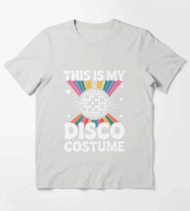 1970s Disco Party 70s T-Shirt Light Grey