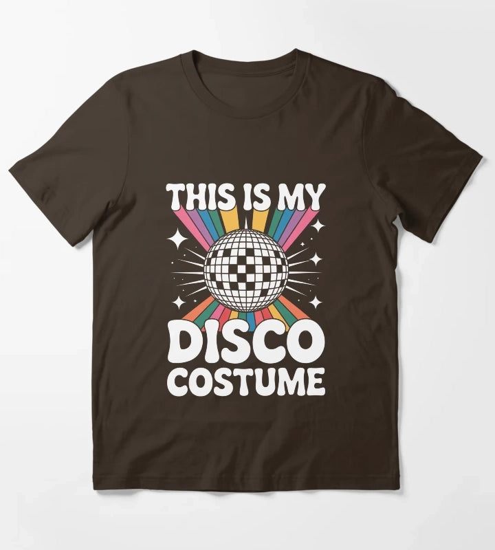 1970s Disco Party 70s T-Shirt Brown