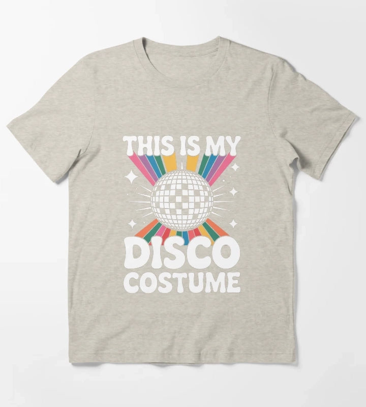 1970s Disco Party 70s T-Shirt Cream