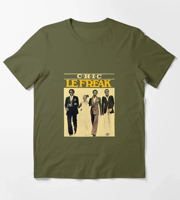 1 chic band T-Shirt Olive Green