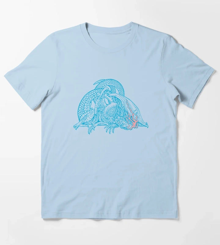 21p trash dragon T-Shirt Sky Blue