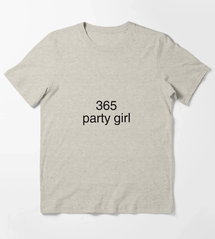 365 party girl brat T-Shirt Cream