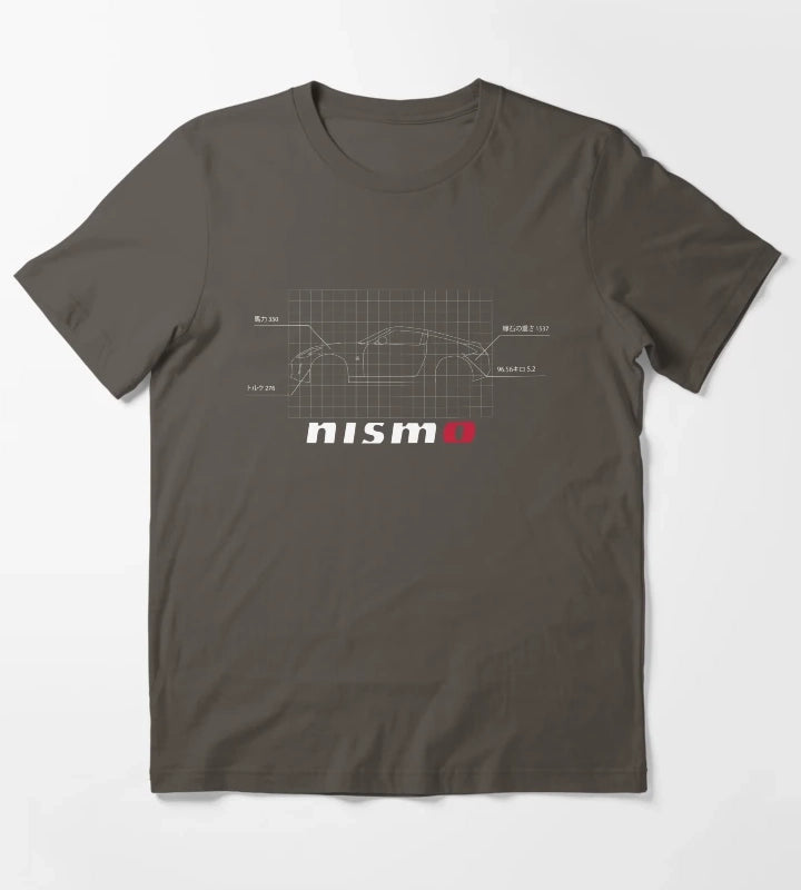 370z Nismo Blueprint T-Shirt Dark Grey