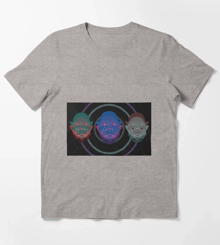 3 Monkeys T-Shirt Heather Grey