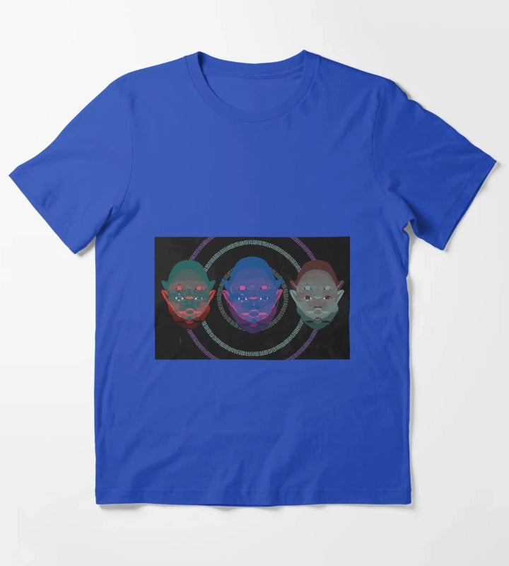 3 Monkeys T-Shirt Blue