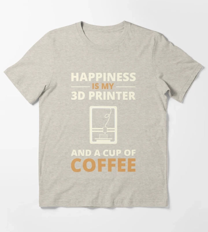 3d Printing Coffee T-Shirt Cream
