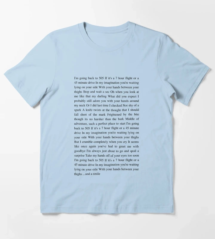 505 Arctic Monkeys T-Shirt Sky Blue