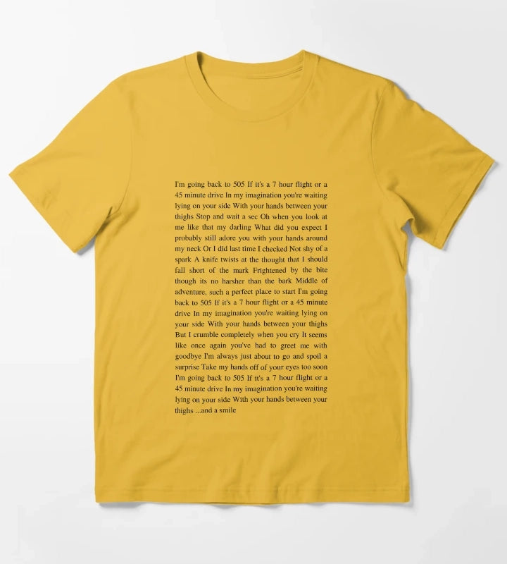 505 Arctic Monkeys T-Shirt Yellow