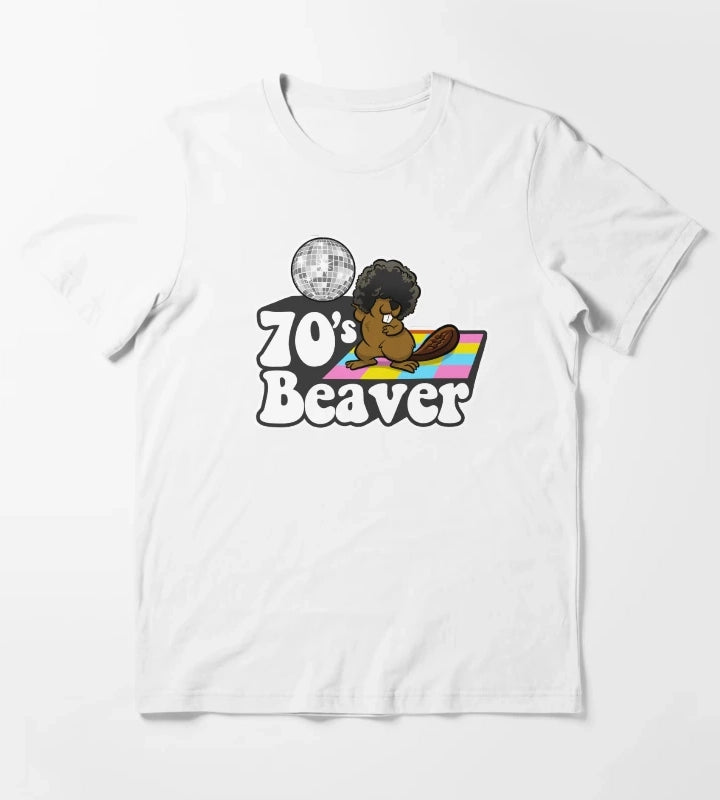 70s Beaver T-Shirt White