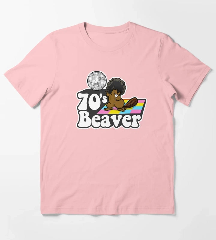 70s Beaver T-Shirt Dark Grey
