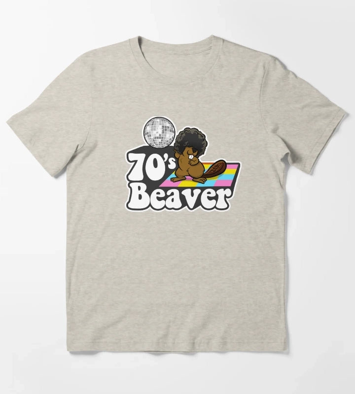 70s Beaver T-Shirt Cream