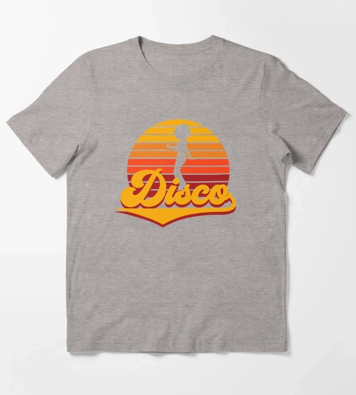 70s Disco Soul T-Shirt Heather Grey