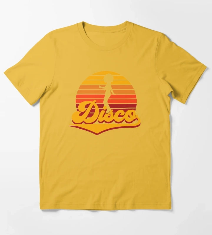 70s Disco Soul T-Shirt Yellow