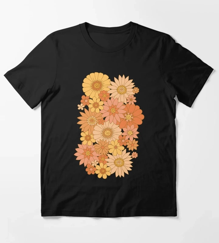 70s Retro Daisy Floral T-Shirt