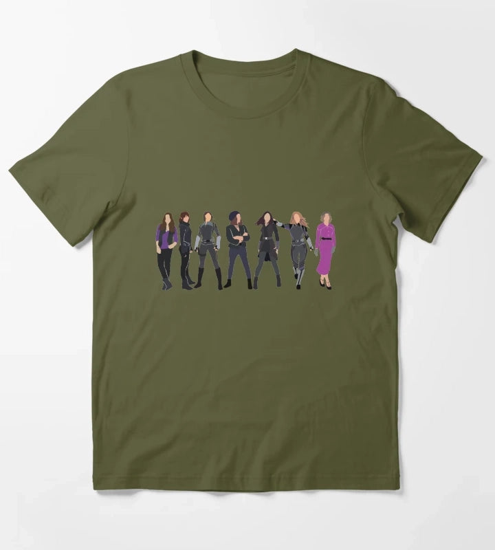 7 Daisies T-Shirt Olive Green