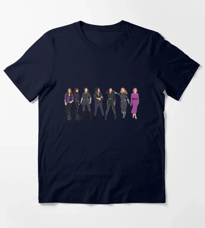 7 Daisies T-Shirt Navy