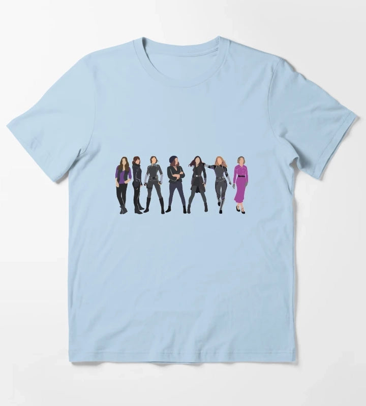 7 Daisies T-Shirt Sky Blue