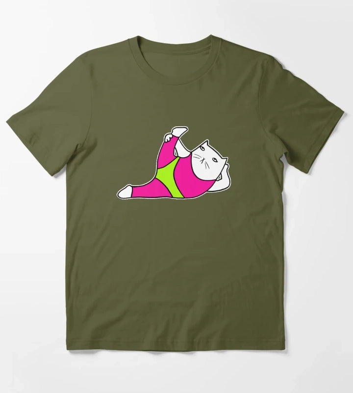 80s aerobics T-Shirt Olive Green