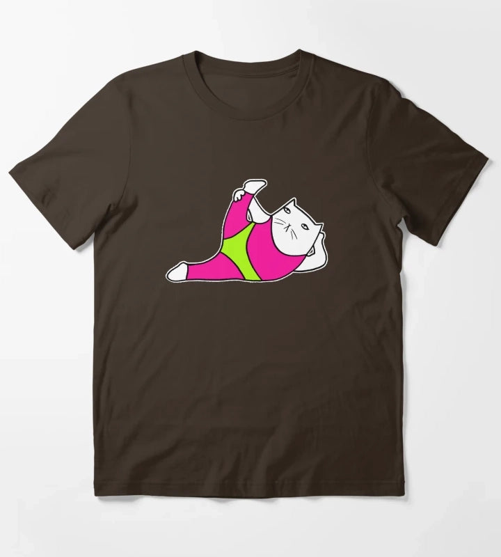 80s aerobics T-Shirt Brown