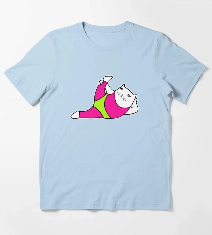 80s aerobics T-Shirt Sky Blue