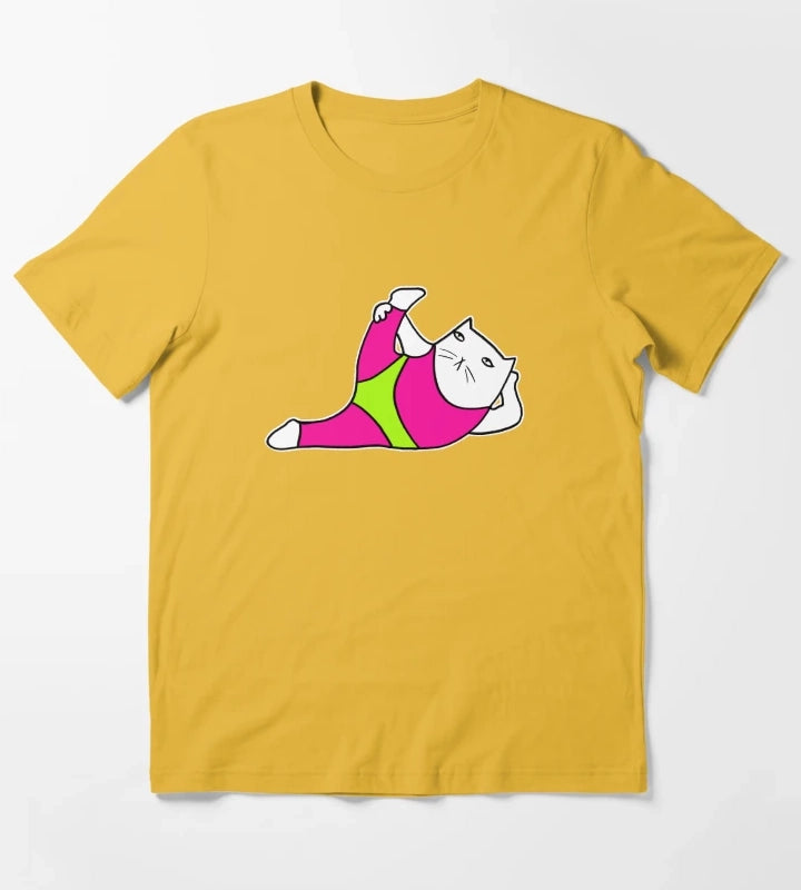 80s aerobics T-Shirt Yellow