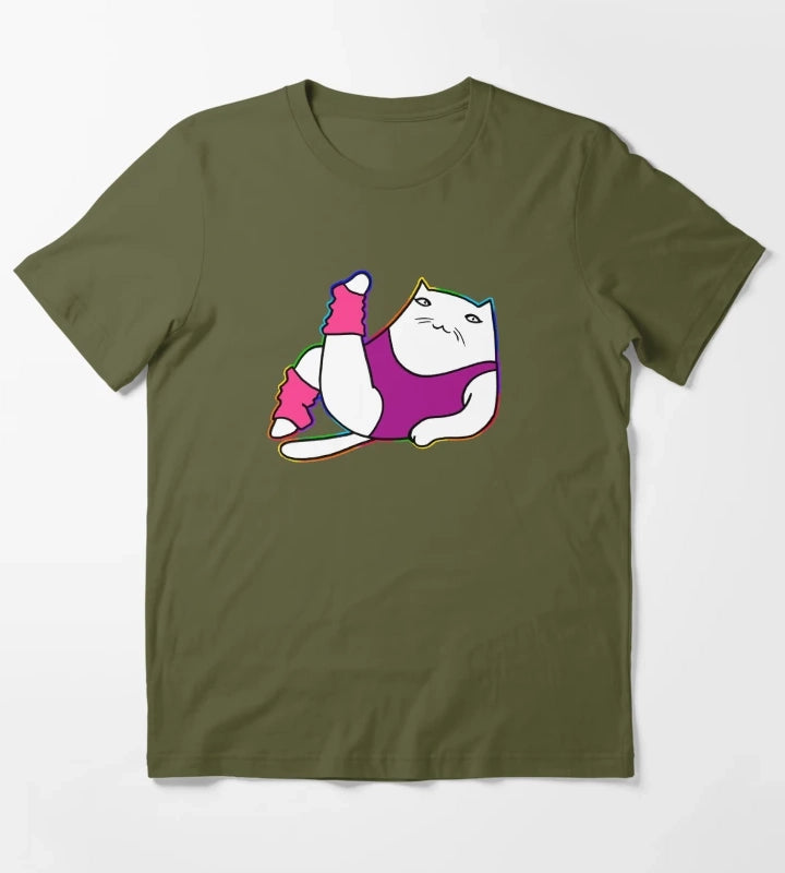 80s workout T-Shirt Olive Green