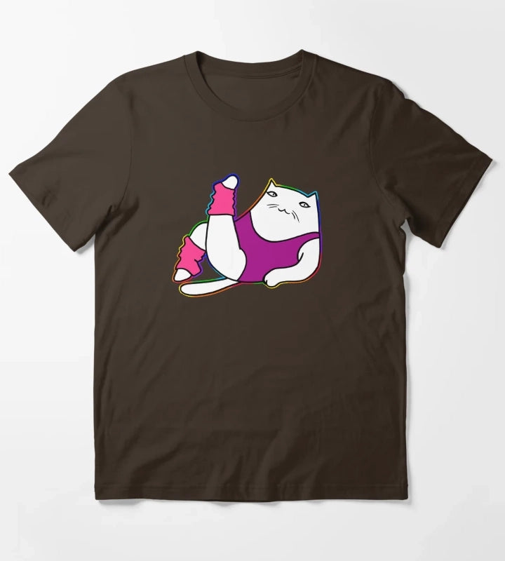 80s workout T-Shirt Brown