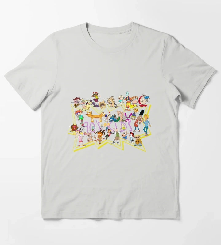90s Kid Nickelodeon T-Shirt Light Grey