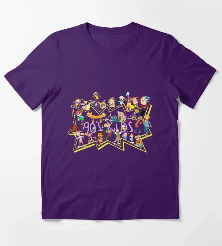 90s Kid Nickelodeon T-Shirt Purple