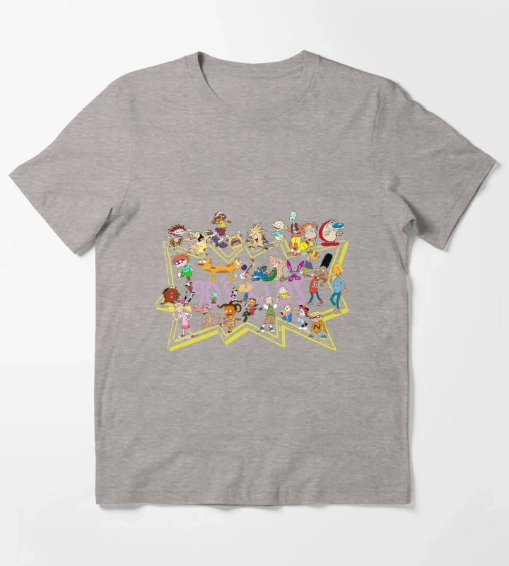 90s Kid Nickelodeon T-Shirt Heather Grey