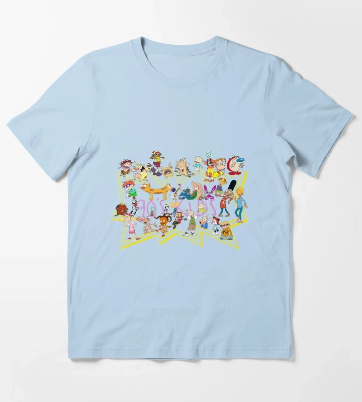 90s Kid Nickelodeon T-Shirt Sky Blue