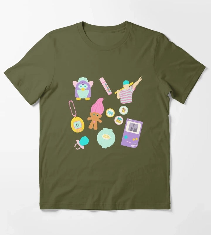 90s Kid T-Shirt Olive Green