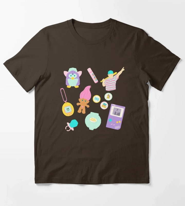 90s Kid T-Shirt Brown