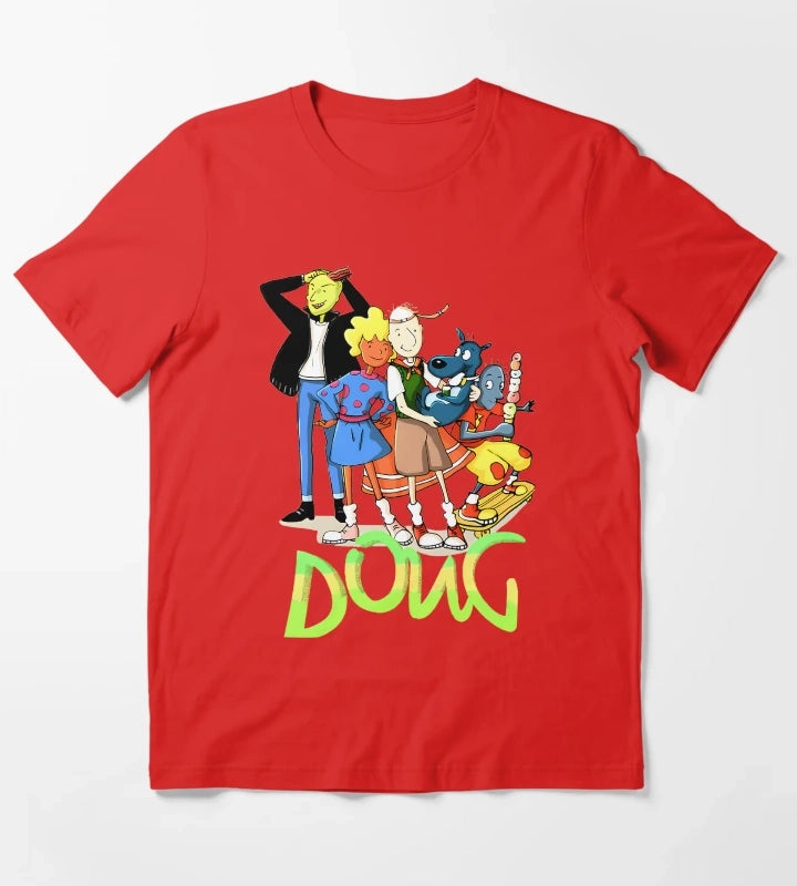 90s Skater Cartoon Character T-Shirt Red