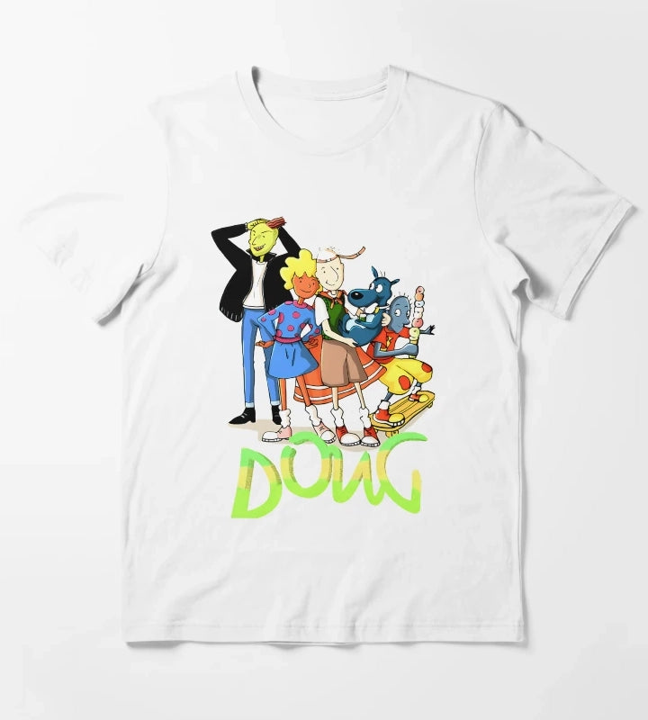 90s Skater Cartoon Character T-Shirt White