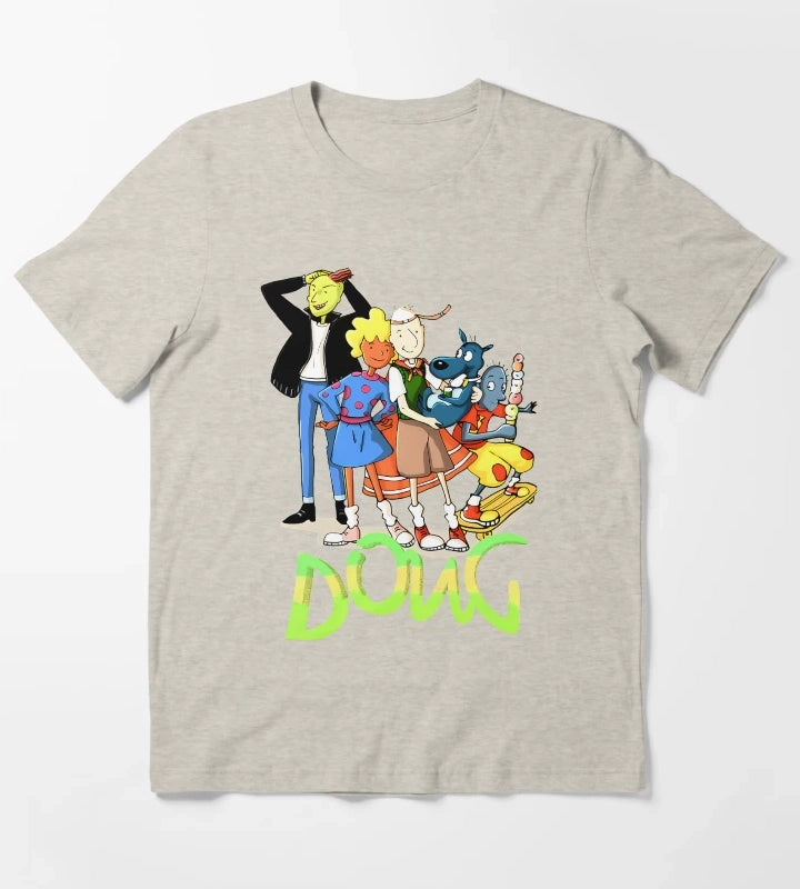 90s Skater Cartoon Character T-Shirt Cream