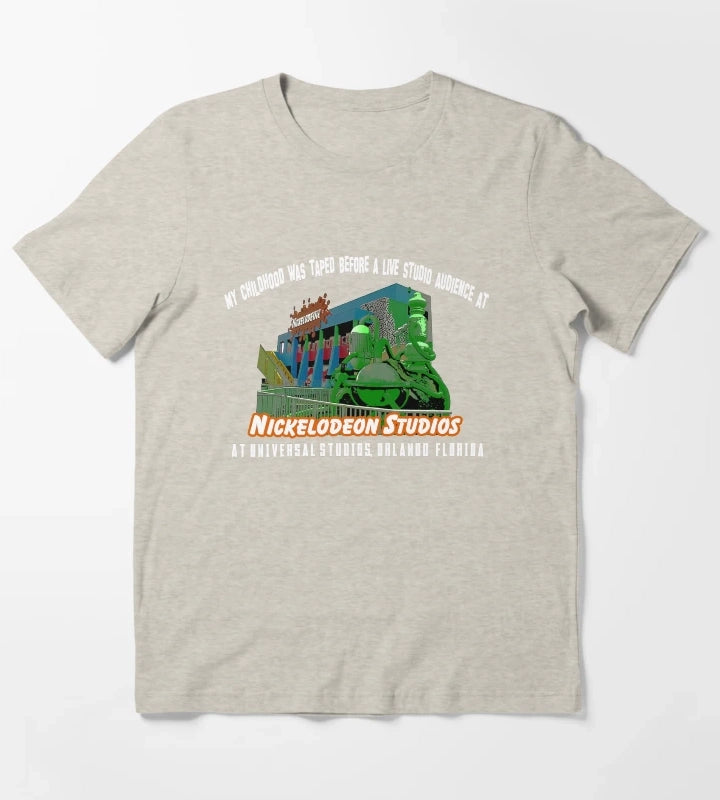 90s Taped Before A Live Studio Audience Nickelodeon Studios Tribute T-Shirt Cream