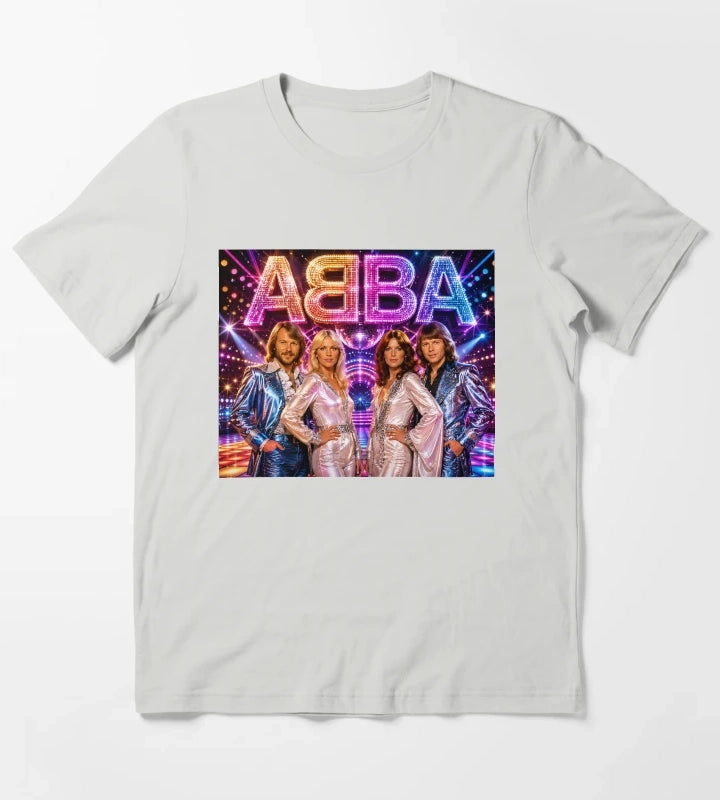 ABBA Flashy Press moment T-Shirt Light Grey
