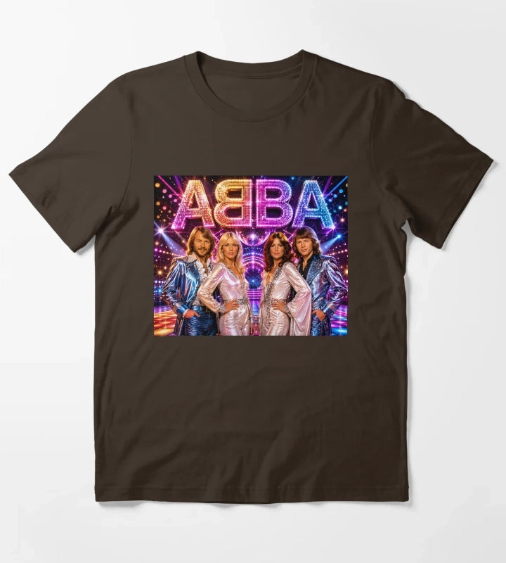 ABBA Flashy Press moment T-Shirt Brown