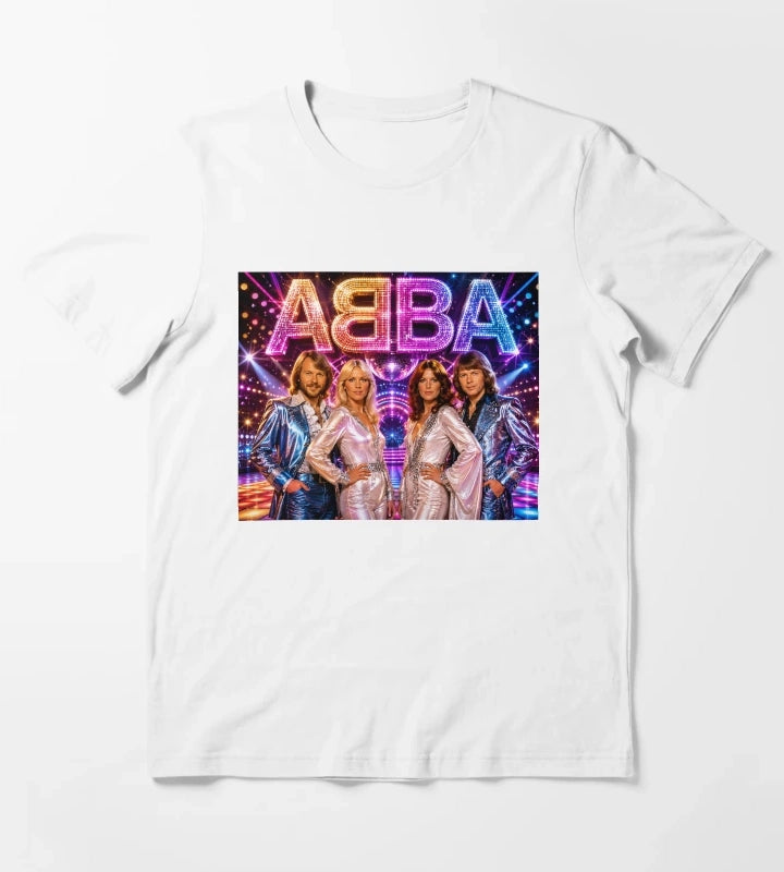 ABBA Flashy Press moment T-Shirt White