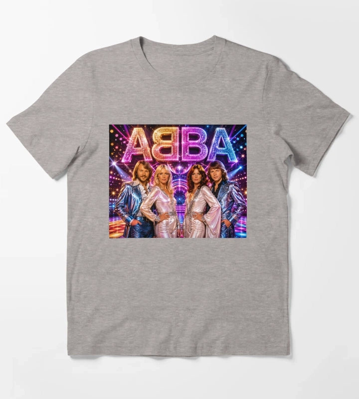 ABBA Flashy Press moment T-Shirt Heather Grey