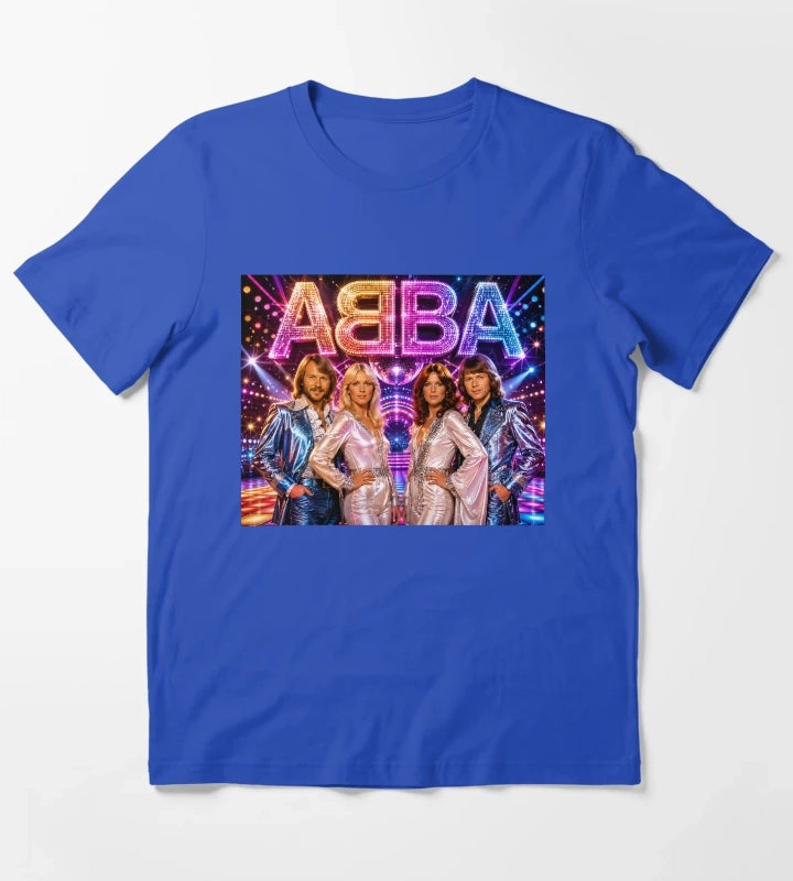 ABBA Flashy Press moment T-Shirt Blue