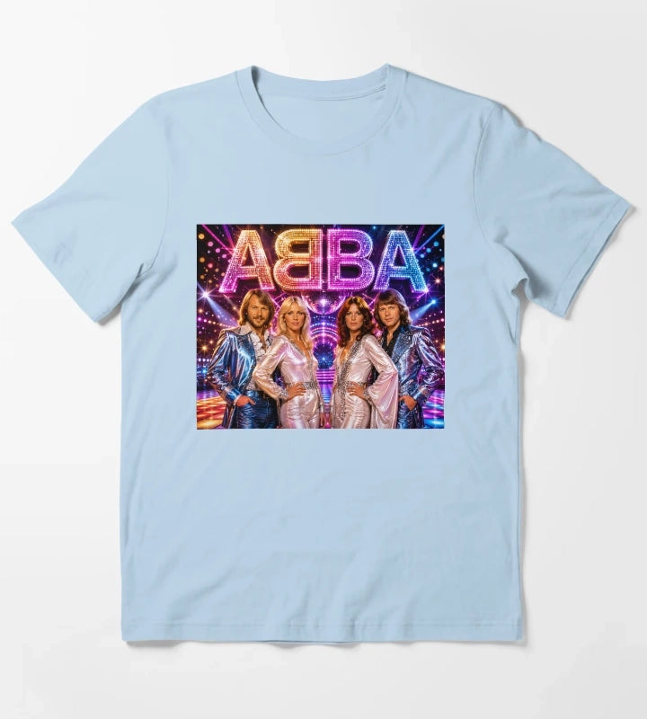 ABBA Flashy Press moment T-Shirt Sky Blue