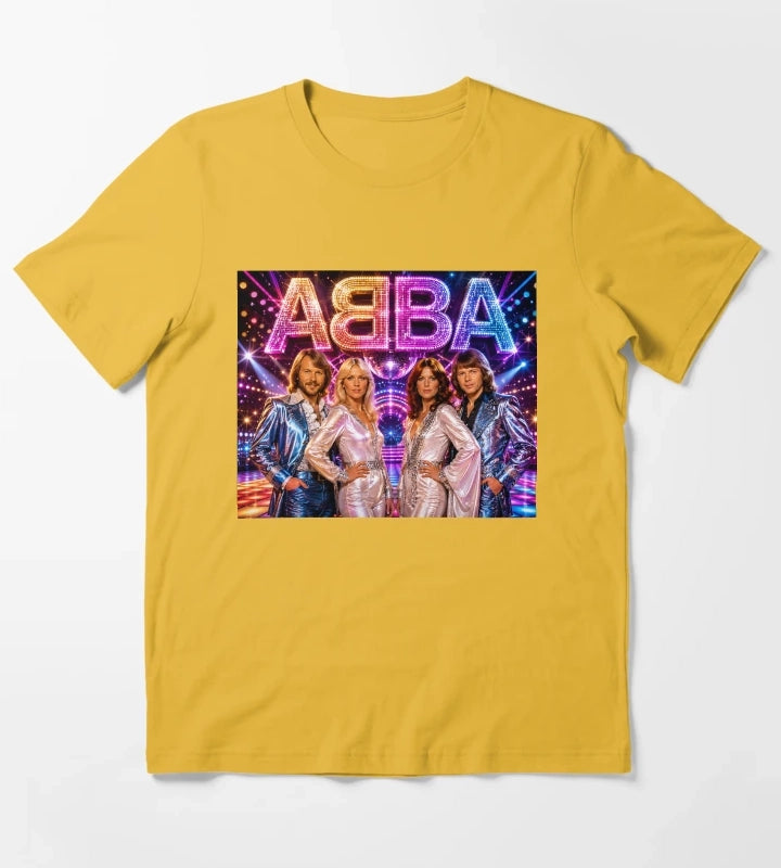 ABBA Flashy Press moment T-Shirt Yellow