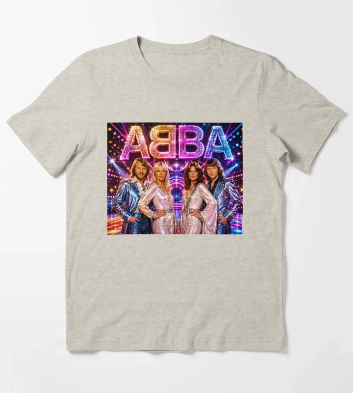 ABBA Flashy Press moment T-Shirt Cream