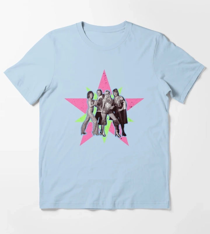 ABBA Vintage VL10 T-Shirt Sky Blue