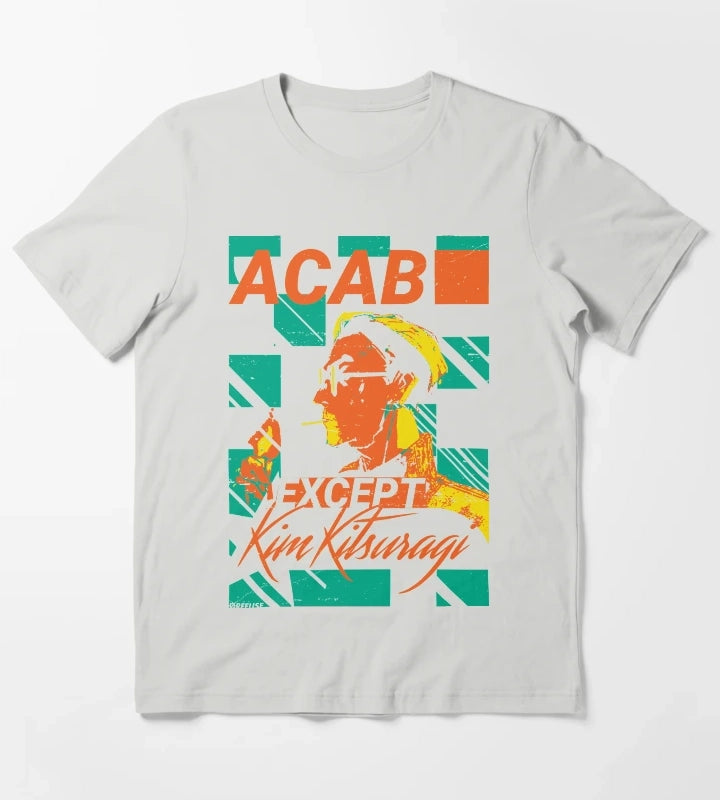 ACAB Except Kim kitsuragi T-Shirt Light Grey