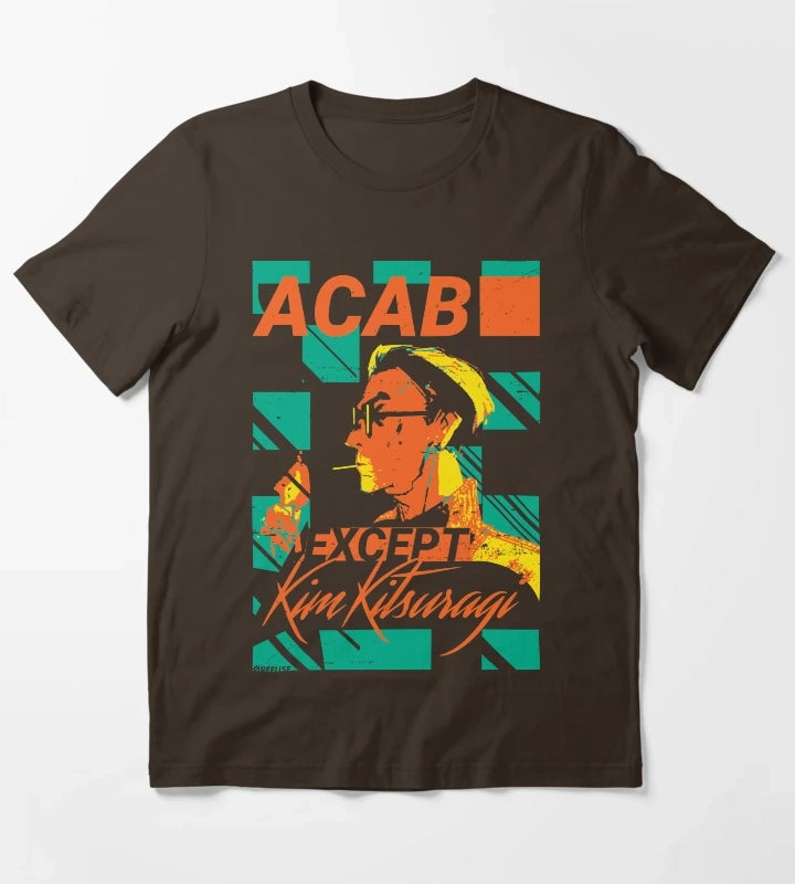 ACAB Except Kim kitsuragi T-Shirt Brown