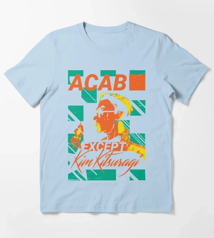 ACAB Except Kim kitsuragi T-Shirt Sky Blue