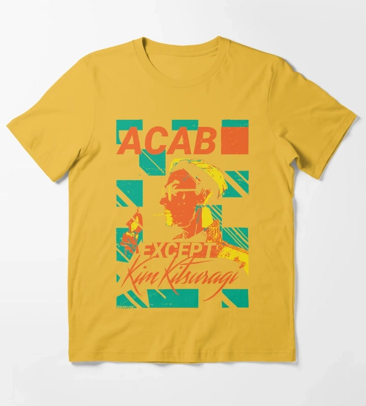 ACAB Except Kim kitsuragi T-Shirt Yellow